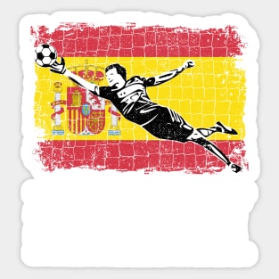 Spain Soccer Goalie Goal Keeper Shirt Sticker